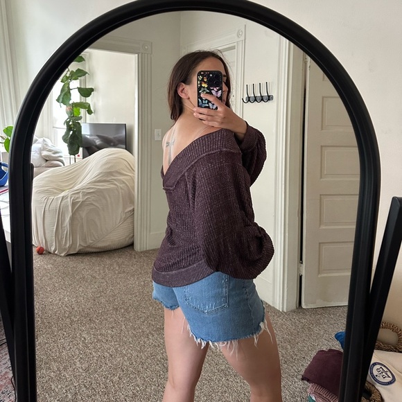 Free People Waffle Knit Top - Picture 2 of 2